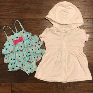0-6 month Infant Swimsuit & Cover